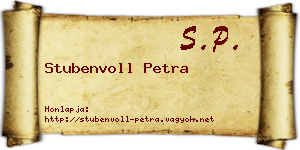 Stubenvoll Petra névjegykártya